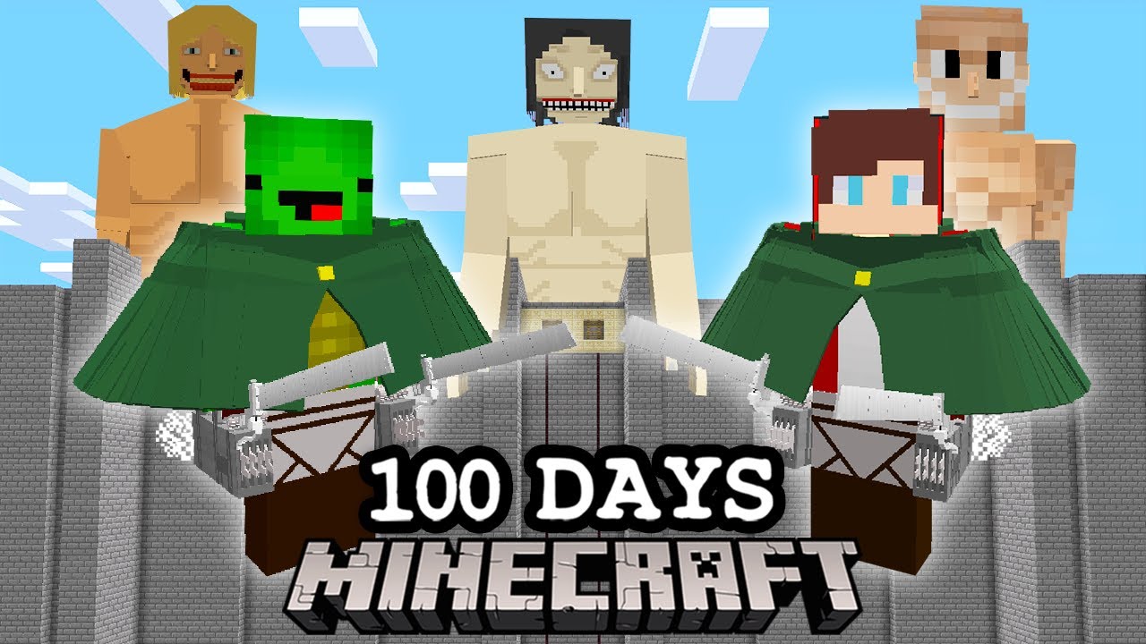 立体機動装置ですね マイクラでやるのはちょっと難しい立体機動装置は氷瀑石という鉱石から燃料にして飛んでいます 00 03 15 00 09 07 100日後に巨人が襲撃してくるマインクラフトを本気でクリアしようとした結果 まいくら 切り抜きdb